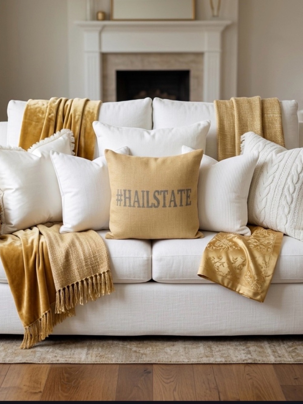 #Hailstate Decorative Throw Pillow